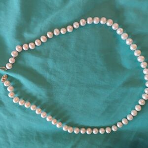 Elegant White Pearl Necklace